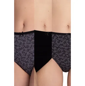 Dámské spodní prádlo LAMA Dámské bavlněné kalhotky Kalhotky, sada bikiny L-127BI 33, 3 kusy, velikost M