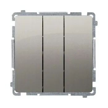 vypínač Trojitý vypínač pod omítku Kontakt-simon stříbrný BMW31.01/29