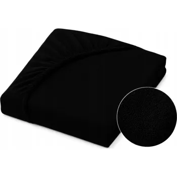 Prostěradlo PROSTĚRADLO JERSEY S GUMOU 140x200 + 25 CM BOKY - ČERNÁ BARVA