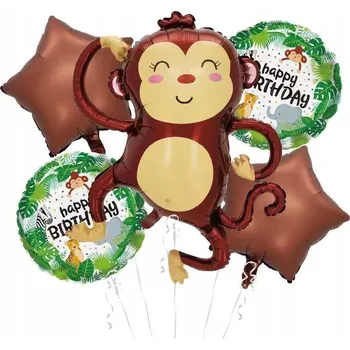 Balónek Sada fóliových balónků Jixstar Happy Birthday 5 kusů