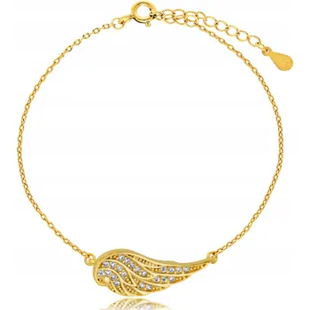 Náramek Zlatý náramek 925 Křídlo Anděla