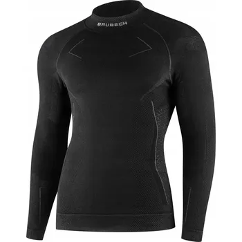 Termoprádlo s dlouhým rukávem Brubeck EXTREME MERINO černé vel. XL