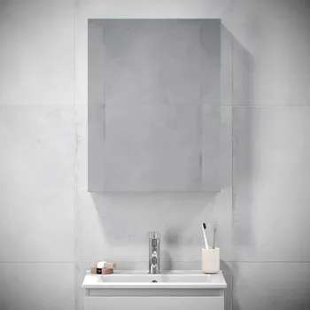 Koupelnový nábytek Zrcadlová koupelnová skříňka KENWOOD 65x50 cm bílá