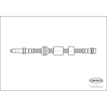 Brzdová hadice Brzdová hadice CORTECO 19033568