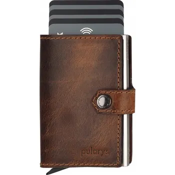 Peněženka Pularys peněženka z pravé kůže hnědá - unisex