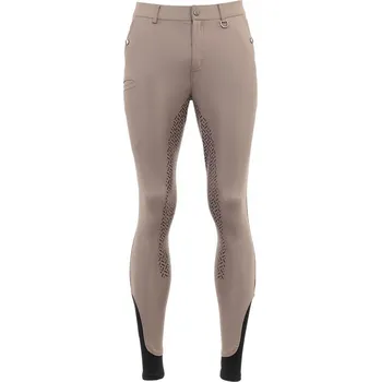 Jezdecké kalhoty BR Kalhoty na ježdění s plným gripem BR Equitation Maikel BÉŽOVÁ|ŠEDÁ