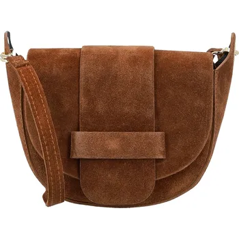 Kabelka Dámská kožená crossbody kabelka koňaková - Delami Vera Pelle Ylla koňak