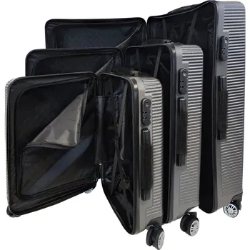 Bavy Cestovní kufr skořepinový Circle Dark grey - set 3 ks