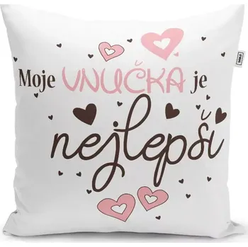 Polštář Sablio Polštář Moje vnučka je nejlepší: 40x40 cm