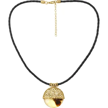 Náramek Pozlacený stříbrný náramek s jantarem - AP543-6956