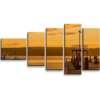 Obraz Sablio Obraz - 5-dílný Molo - 100x60 cm