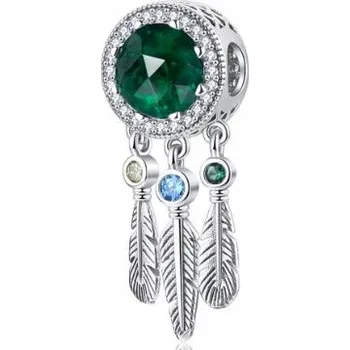 Přívěsek Přívěsky zelený lapač snů stříbro 925