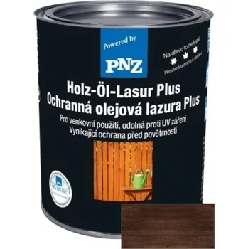 barva a nátěr na dřevo PNZ Olejová lazura PLUS ebenholz / eben 5 l