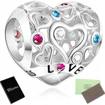 Přívěsek Přívěsek CHARMS SRDCE LÁSKA KORÁLEK