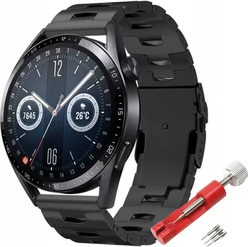 Náramek TITANOVÝ NÁRAMEK PRO SAMSUNG GALAXY WATCH 46MM 3 45MM GEAR S3 FRONTIER 22MM