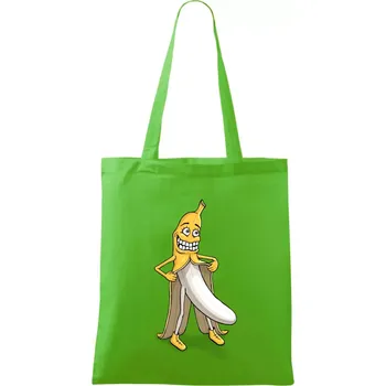 Nákupní taška Úchylný banán (Hana-creative) - Taška bavlněná - 42 x 38 cm ( Apple Green )