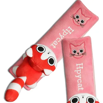 Autopotah Camerazar Plyšový potah na bezpečnostní pás s kočkou pro děti