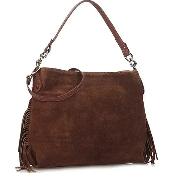 Kabelka Toscanio kabelka, typ kabelka přes rameno, z pravé hovězí kůže, hnědá