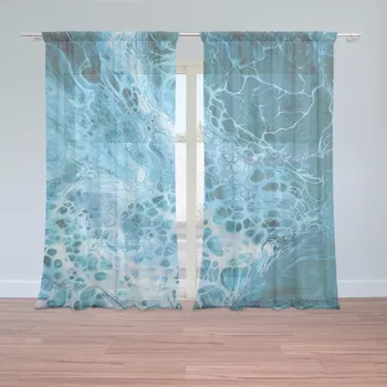 Záclona Sablio Záclony Magická modrá: 2ks 150x250cm