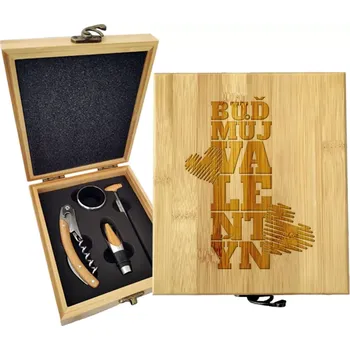 Víno Sablio Dárková sada na víno Buď můj Valentýn 2: 147×168×49 mm