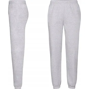 Pánské kalhoty FRUIT OF THE LOOM DRESOWÉ KALHOTY SE STAHOVACÍ GUMOU Šedé XL