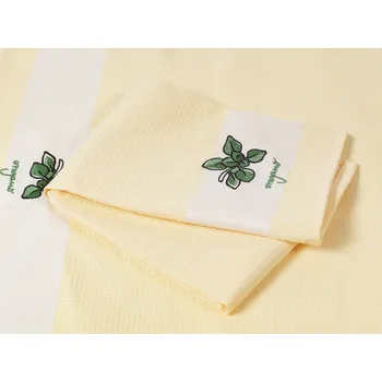 Utěrka Dreamy Linens Kuchyňská utěrka, žlutá Bylinky Dreamy Linens