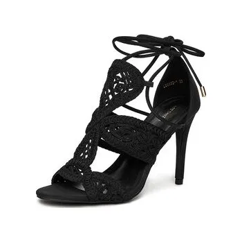 Dámské sandále Sandály DeeZee LB8552-1 Černá 36