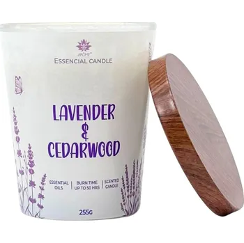 Svíčka Parafínová vonná svíčka Levandule a cedrové dřevo Arome 1 ks