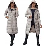 DLOUHÝ DÁMSKÝ ZIMNÍ PROŠÍVANÝ PLÁŠŤ S S KAPUCÍ ty4518 - XXL