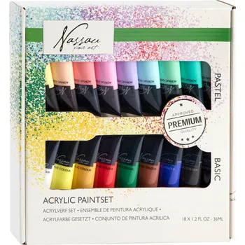 Speciální výtvarná barva Akrylové barvy 18ks