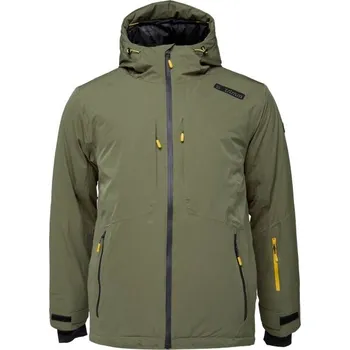 Sportovní oblečení Pánská lyžařská bunda TRIMM RIO L Khaki, Černá, Žlutá