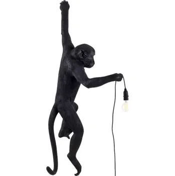 Nástěnné svítidlo Nástěnné světlo MONKEY HANGING LEFT HAND Seletti 76,5 cm černé