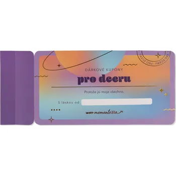 Party dekorace Dárkové kupony pro dceru