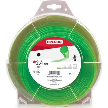 Struna do sekačky Žací struna zelená kulatá Oregon 2,4 mm x 88 m