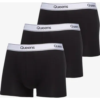 Boxerky Boxerky Queens Mens Boxers 3-Pack Black L