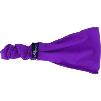Šátek Dívčí čelenko-šátek / fialový bambus/ 11cm
