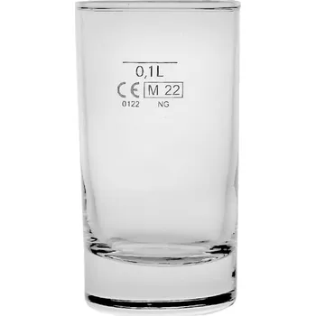 Sklenice sklen. 100ml SACZ cejch 1 ks