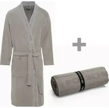 Dámský župan PORSCHE DESIGN župan + osuška šedá ZDARMA