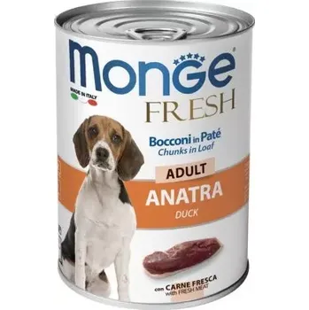 Krmivo pro psa MONGE FRESH DOG Kachna se zeleninou 400g/24bal