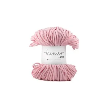Příze Bavlněná šnůra MILA 5 mm - růžová