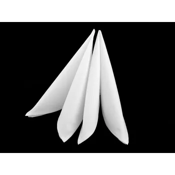 Papírový ubrousek Bavlněný ubrousek 45x45 cm, střední, 2 (45x45 cm) bílá