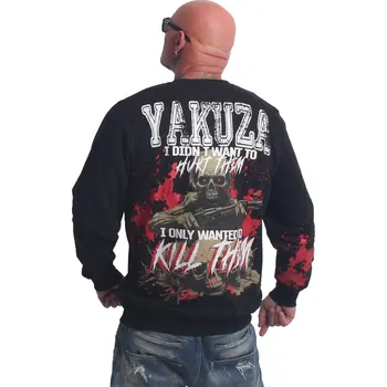 Pánská mikina Pánská mikina Yakuza Hurt 27031 black Velikost: 6XL