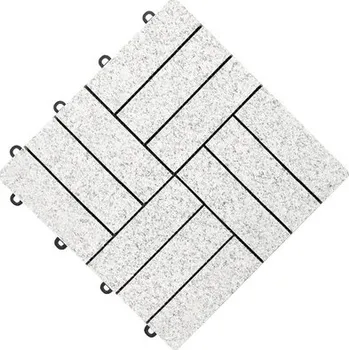 Venkovní dlažba Terasová dlaždice kamenná Florco Stone 30 x 30 cm s klick systémem granit balení 4 ks