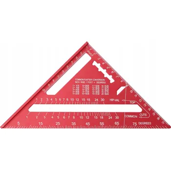 Úhloměr DRAUMET tesařský úhelník hliníkový 180 mm