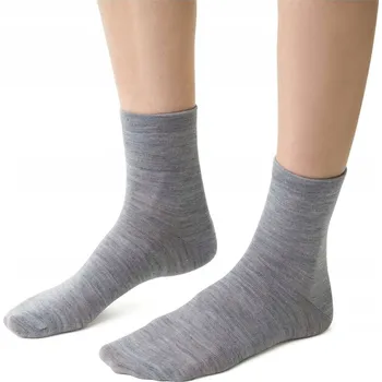 Dámské ponožky Steven Ponožky polofroté s merino vlnou 130 světlý melír 38/40