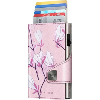 Peněženka Tru Virtu dámská peněženka z pravé kůže růžová