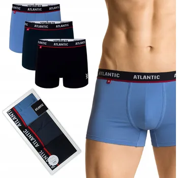 Boxerky ATLANTIC 3MH-042 Pánské boxerky šortkového střihu 3-BALENÍ - L