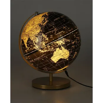 Glóbus Globus se světlem 31 cm černý 599261