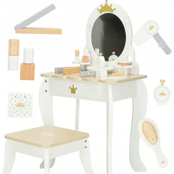 Dětsný nábytek Dřevěný toaletní stolek pro holčičku
