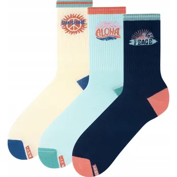 Pánské ponožky 3x Barevné Ponožky ZOOKSY Bavlněné Ponožky Pánské 41-46 Sada